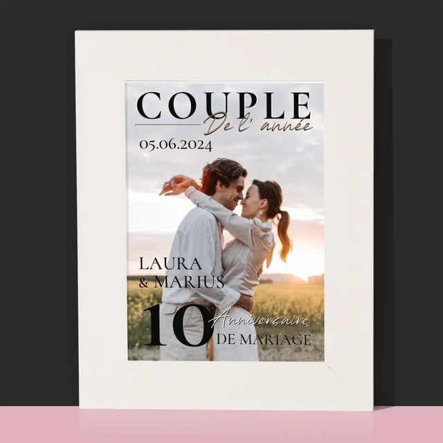 La Couverture De Magazine: Couple De L'Année - Cadre Photo