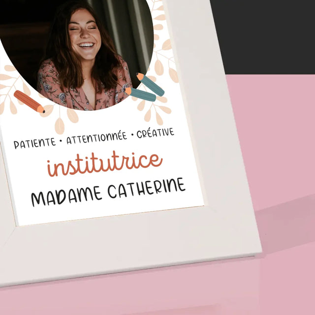 La Photo Et Un Texte: Institutrice - Cadre Photo