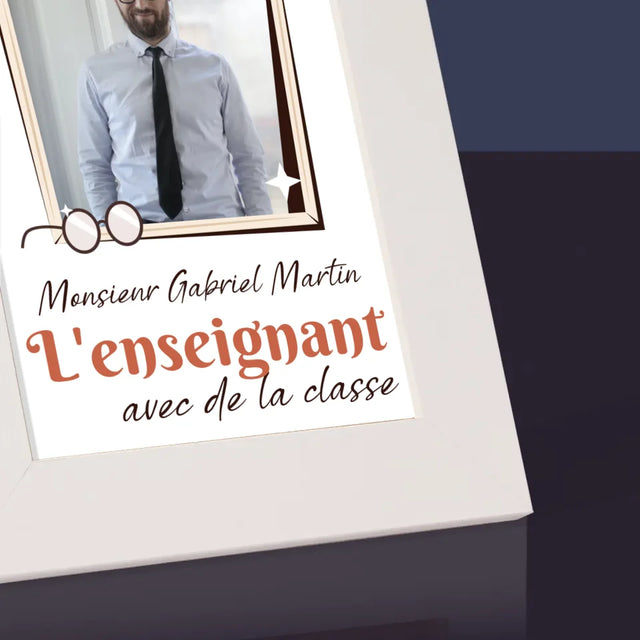 La Photo Et Un Texte: L'Enseignant Avec De La Classe - Cadre Photo