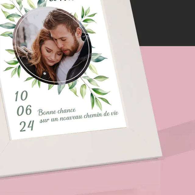 La Photo Et Un Texte: Feuilles De Mariage - Cadre Photo