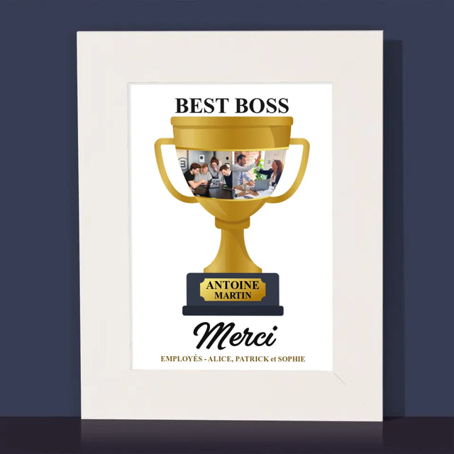 Le Collage Photo: Best Boss Coupe - Cadre Photo