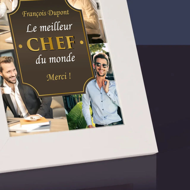 Le Collage Photo: Le Meilleur Chef Du Monde - Cadre Photo