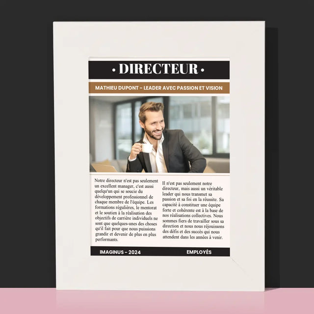 La Couverture De Magazine: Directeur - Cadre Photo