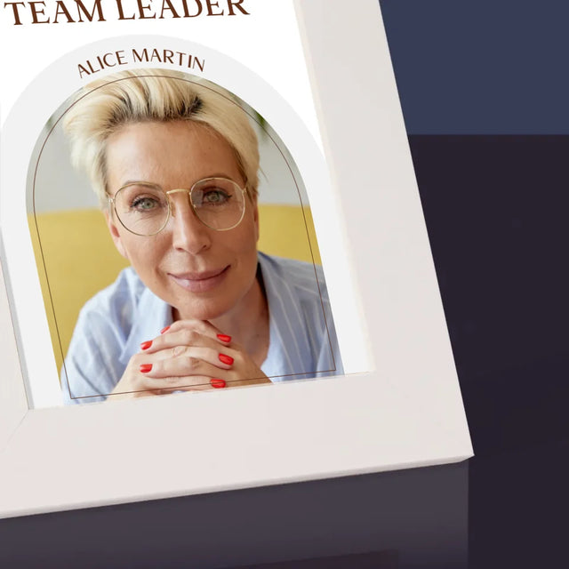 La Photo Et Un Texte: Le Meilleur Team Leader - Cadre Photo