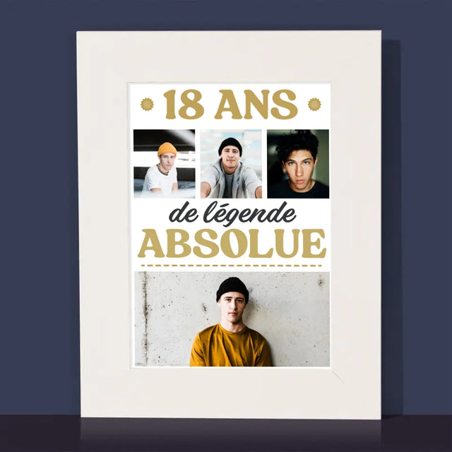 Le Collage Photo: 18 Ans De Légende Absolue - Cadre Photo