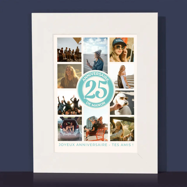 Le Collage Photo: 25 Anniversaire - Cadre Photo