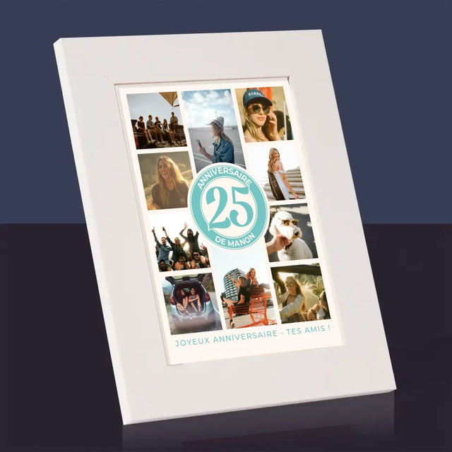 Le Collage Photo: 25 Anniversaire - Cadre Photo