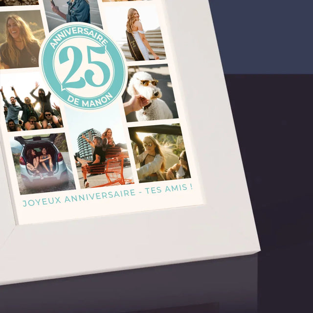 Le Collage Photo: 25 Anniversaire - Cadre Photo