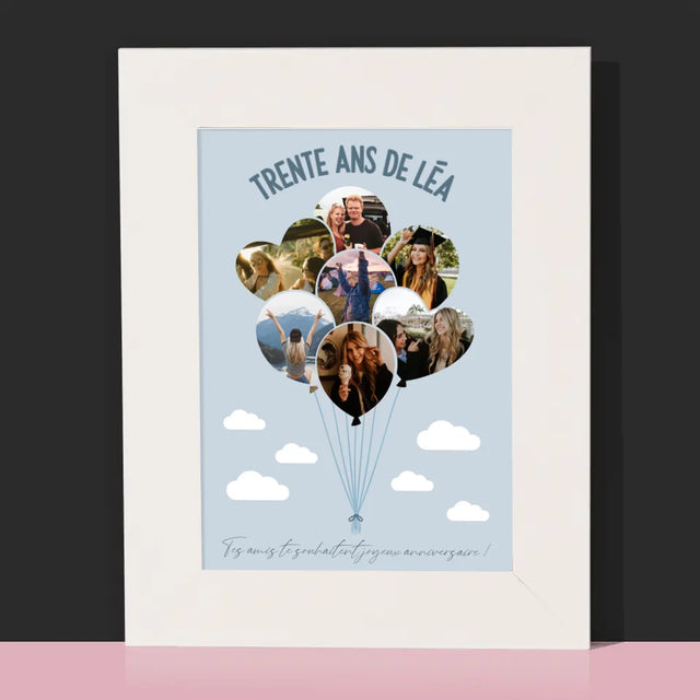 Forme Des Photos: Trente Ans Ballons - Cadre Photo