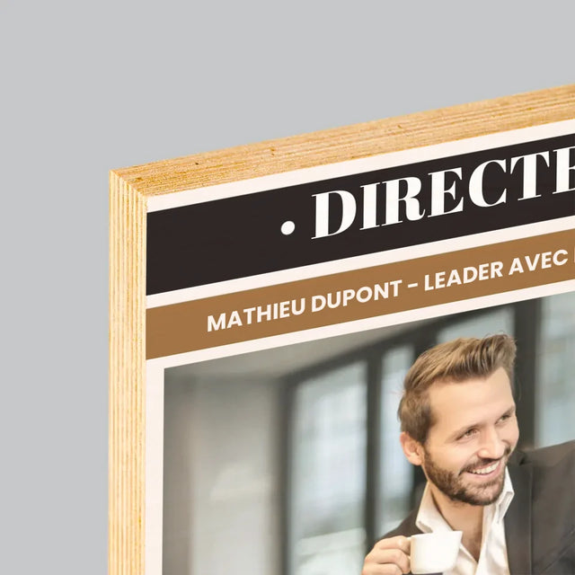 La Couverture De Magazine: Directeur - Impression Sur Bois