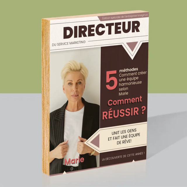 La Couverture De Magazine: Directeur - Impression Sur Bois