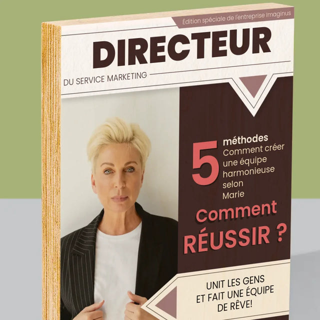 La Couverture De Magazine: Directeur - Impression Sur Bois