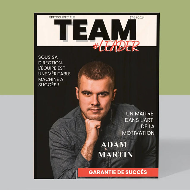 La Couverture De Magazine: Team Leader - Impression Sur Bois