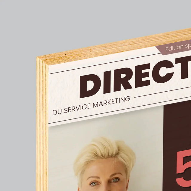 La Couverture De Magazine: Directeur - Impression Sur Bois