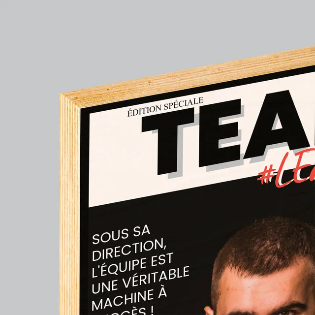 La Couverture De Magazine: Team Leader - Impression Sur Bois