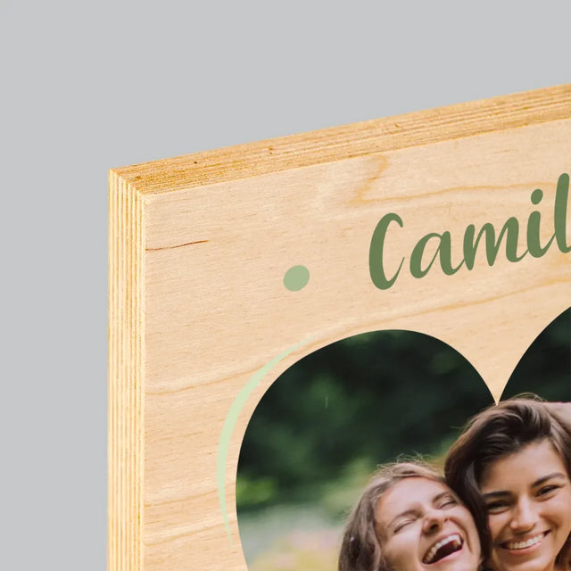 La Photo Et Un Texte: Est-Ce Que Tu Seras Ma Demoiselle D'Honneur ? - Impression Sur Bois