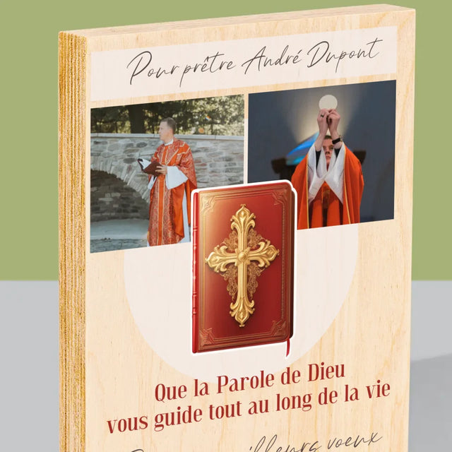 Le Collage Photo: La Parole De Dieu - Impression Sur Bois