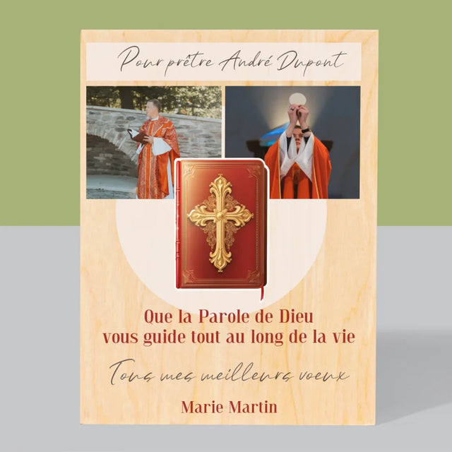 Le Collage Photo: La Parole De Dieu - Impression Sur Bois