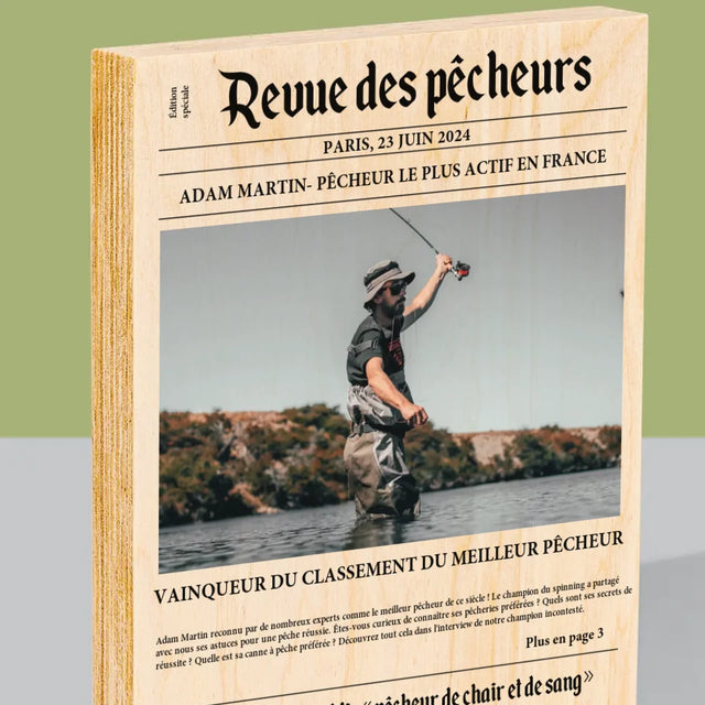 La Photo Et Un Texte: Revue Des Pêcheurs - Impression Sur Bois