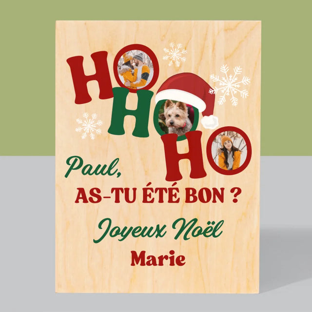 Le Collage Photo: Ho Ho Ho - Impression Sur Bois