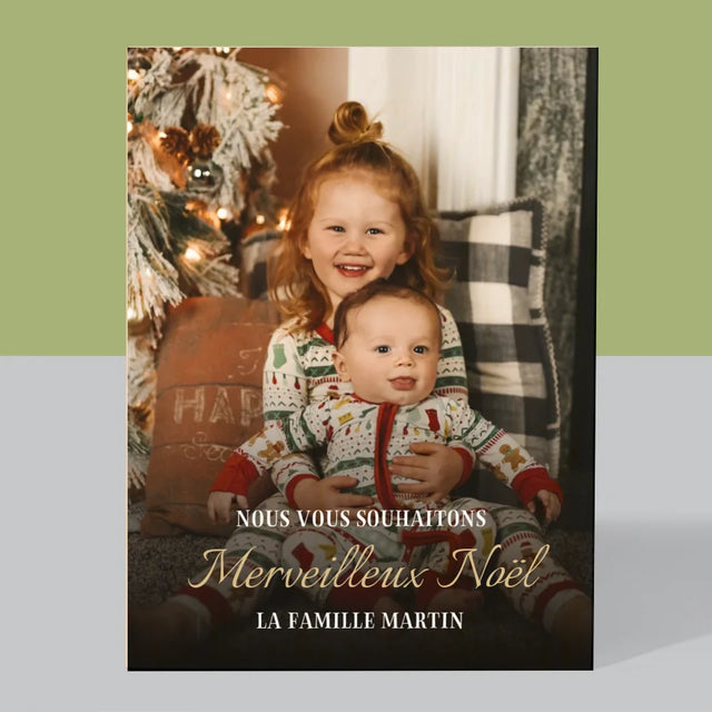 La Photo Et Un Texte: Un Merveilleux Noël - Impression Sur Bois