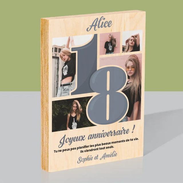 Le Collage Photo: 18 Plus Beaux Moments - Impression Sur Bois