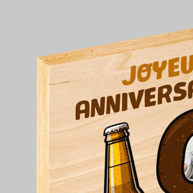 Le Collage Photo: 18 Bière - Impression Sur Bois