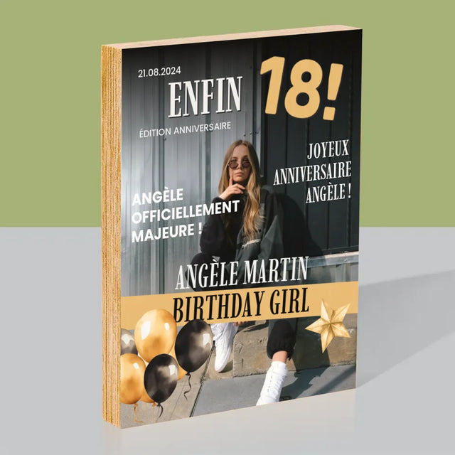 La Couverture De Magazine: Enfin - Impression Sur Bois