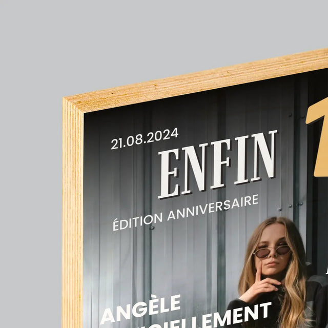 La Couverture De Magazine: Enfin - Impression Sur Bois