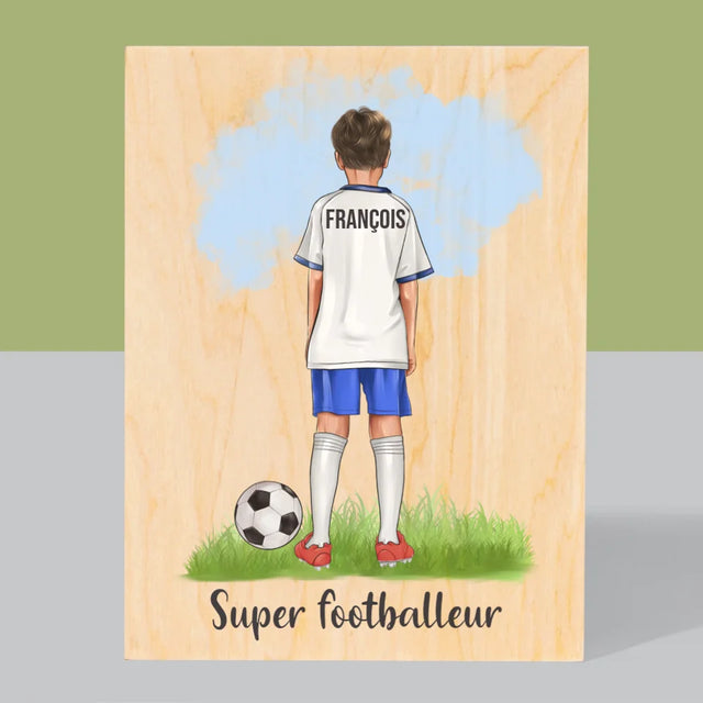 La Création Du Personnage: Super Footballeur - Impression Sur Bois