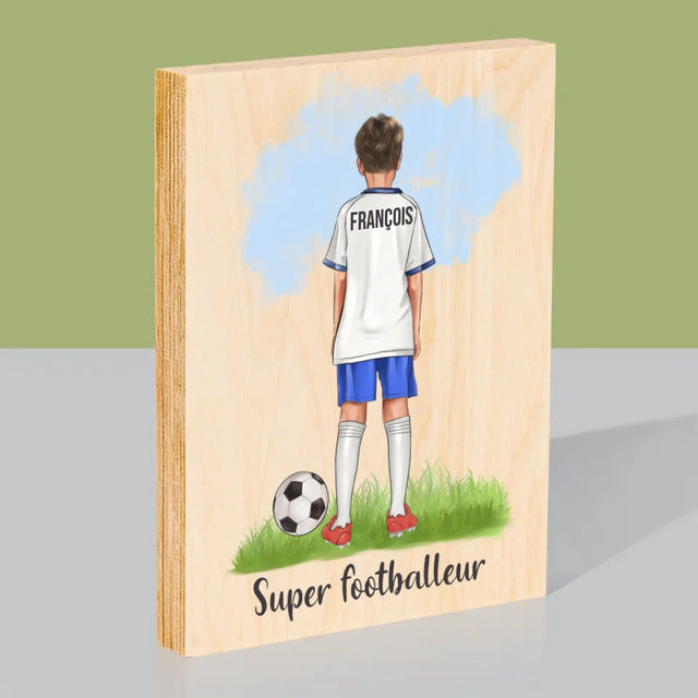 La Création Du Personnage: Super Footballeur - Impression Sur Bois