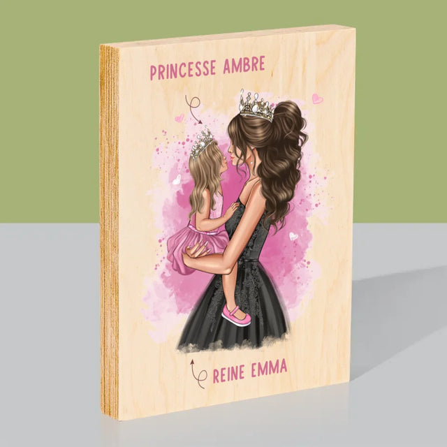 La Création Du Personnage: La Princesse De Maman - Impression Sur Bois