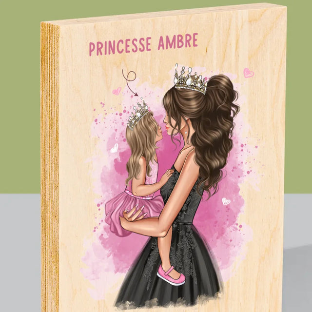 La Création Du Personnage: La Princesse De Maman - Impression Sur Bois