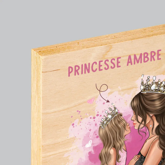 La Création Du Personnage: La Princesse De Maman - Impression Sur Bois