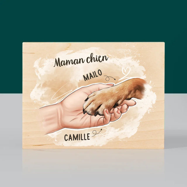 La Création Du Personnage: Maman Chien - Impression Sur Bois