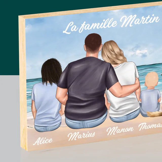La Création Du Personnage: Portrait De Famille - Impression Sur Bois