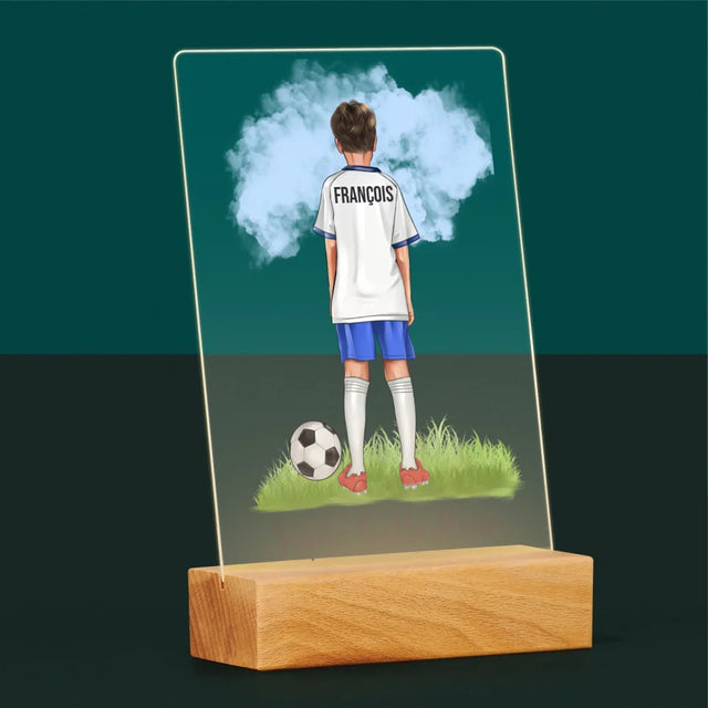 La Création Du Personnage: Super Footballeur - Impression Sur Verre Acrylique