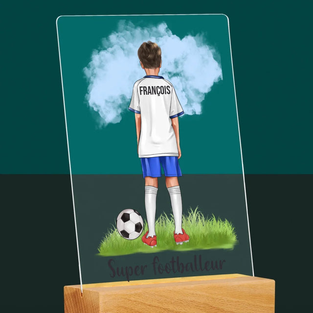 La Création Du Personnage: Super Footballeur - Impression Sur Verre Acrylique