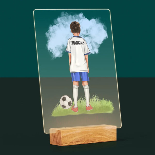 La Création Du Personnage: Super Footballeur - Impression Sur Verre Acrylique