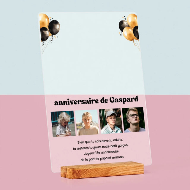 La Carte Des Étoiles: 18E Anniversaire, Étoiles, Avec Dédicace - Impression Sur Verre Acrylique 