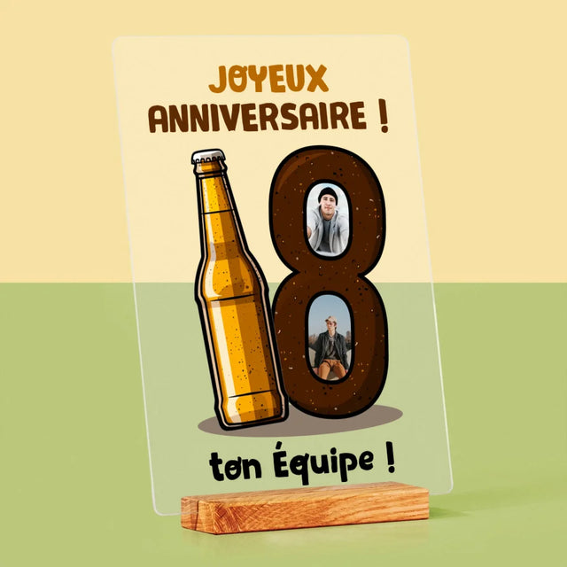 Le Collage Photo: 18 Bière - Impression Sur Verre Acrylique