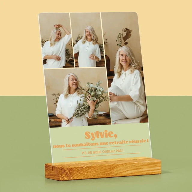 Le Collage Photo: Une Retraite Réussie - Impression Sur Verre Acrylique