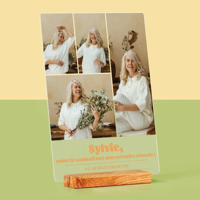 Le Collage Photo: Une Retraite Réussie - Impression Sur Verre Acrylique