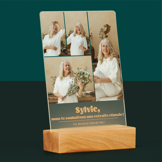 Le Collage Photo: Une Retraite Réussie - Impression Sur Verre Acrylique