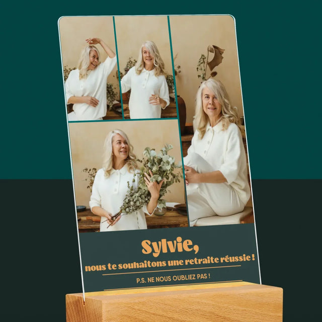 Le Collage Photo: Une Retraite Réussie - Impression Sur Verre Acrylique