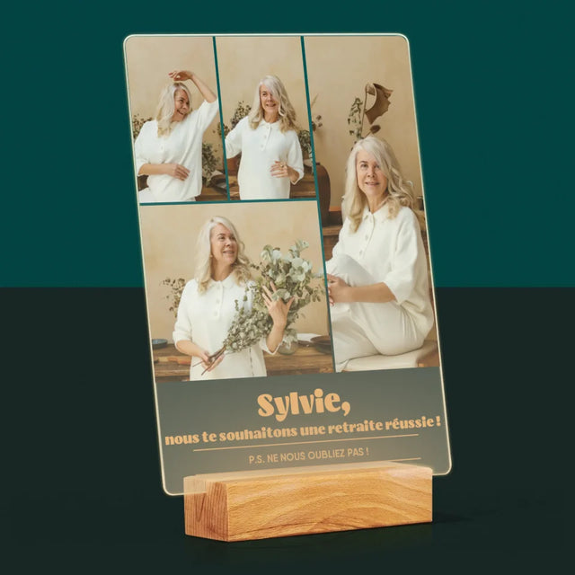 Le Collage Photo: Une Retraite Réussie - Impression Sur Verre Acrylique
