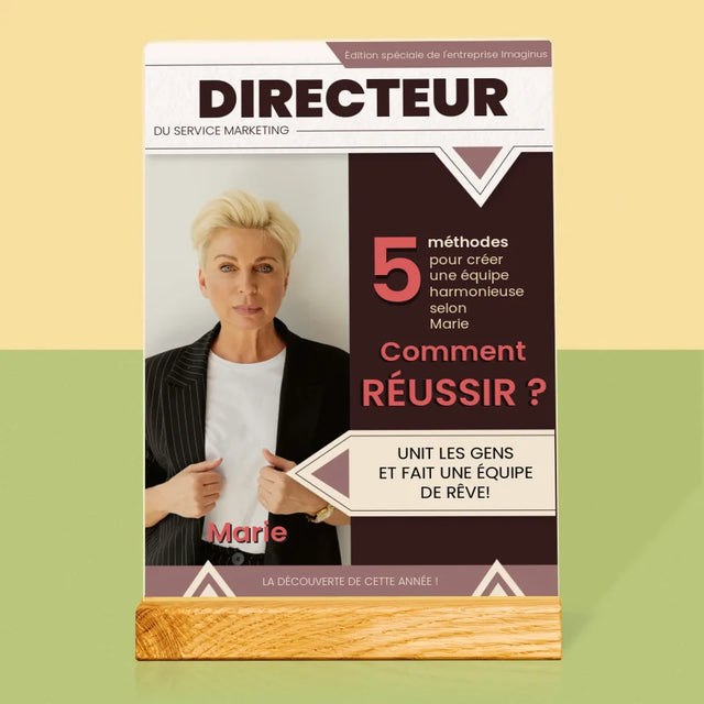 La Couverture De Magazine: Directeur - Impression Sur Verre Acrylique