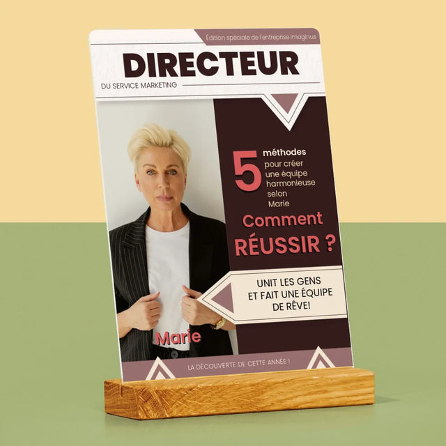 La Couverture De Magazine: Directeur - Impression Sur Verre Acrylique