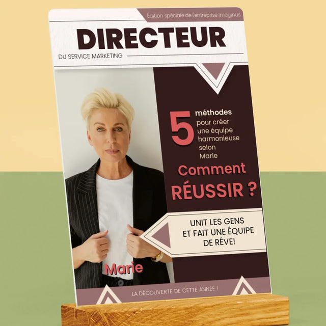 La Couverture De Magazine: Directeur - Impression Sur Verre Acrylique