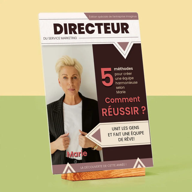 La Couverture De Magazine: Directeur - Impression Sur Verre Acrylique